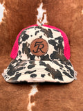 Cow Print Pony Pink Mesh